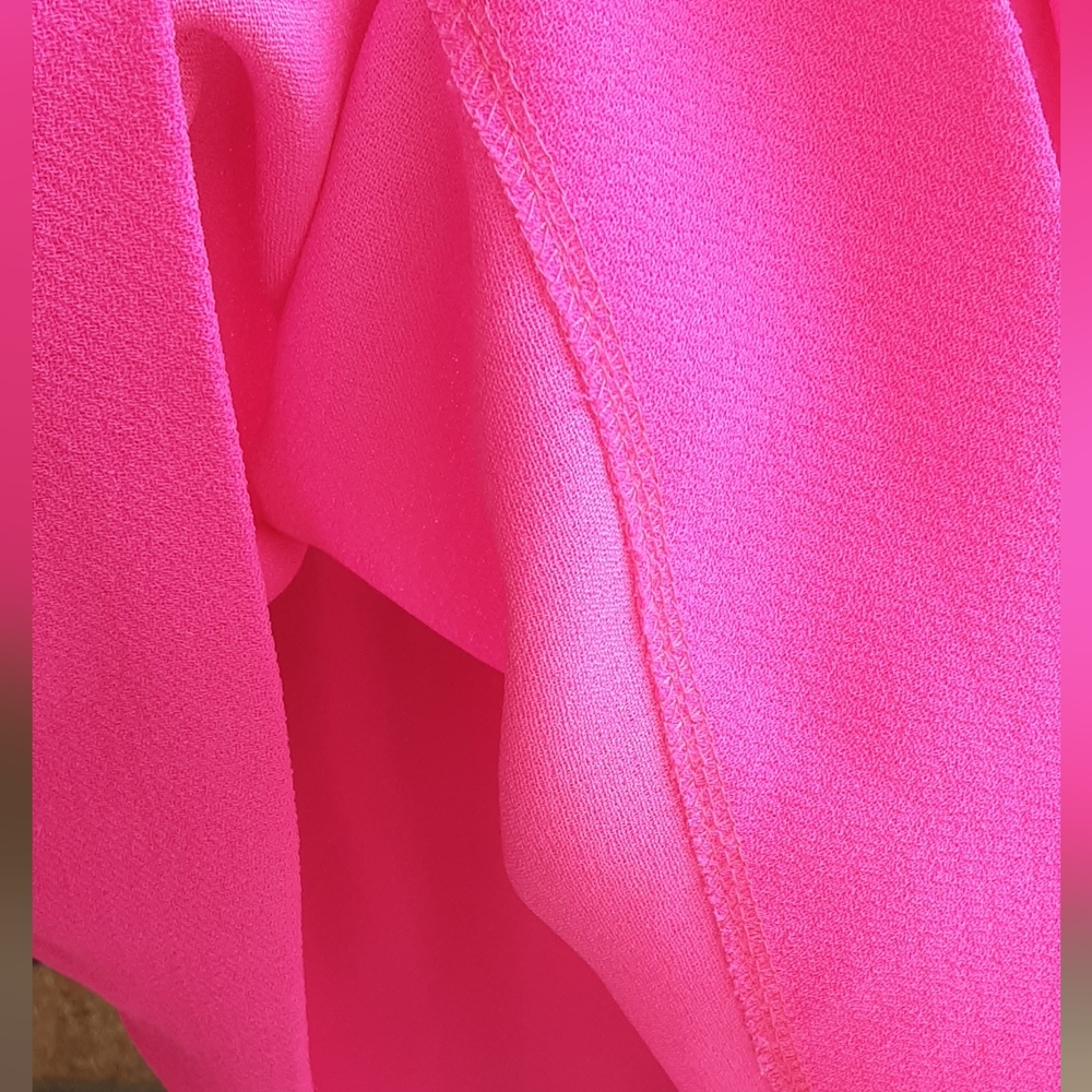 Lulus Exclusive Test Drive Neon Barbie Pink Dress Size XS. - Picture 4 of 9